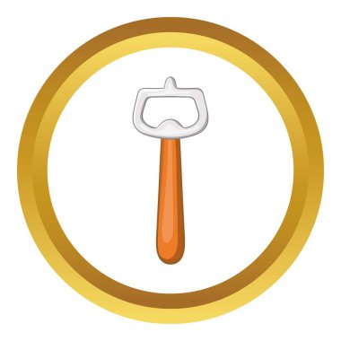 Bira şişe açacağı vektör simgesi