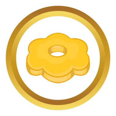 Tanımlama bilgisi çiçek şekilli vektör simgesi