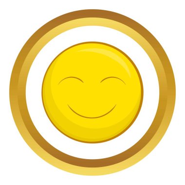 Gülen yüz vektör simgesi