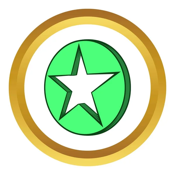 Stjärnan vektor ikon, tecknad stil — Stock vektor