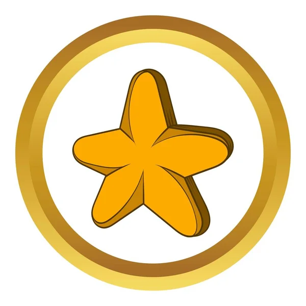 Star vector icon, cartoon style — Stock Vector