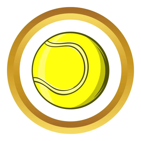 Tenis piłka wektor ikona, stylu cartoon — Wektor stockowy