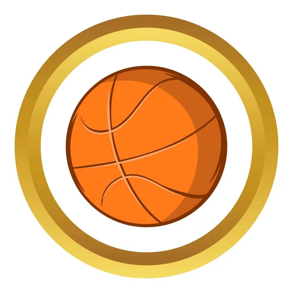 Basketball-Vektor-Ikone im Cartoon-Stil — Stockvektor