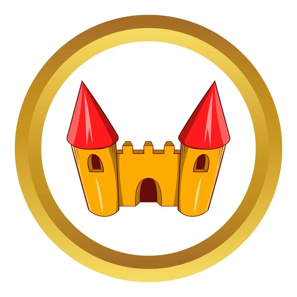 Fairy tale castle vector icon