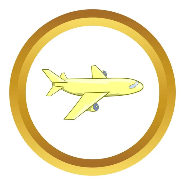Passenger airplane vector icon — Stock Vector