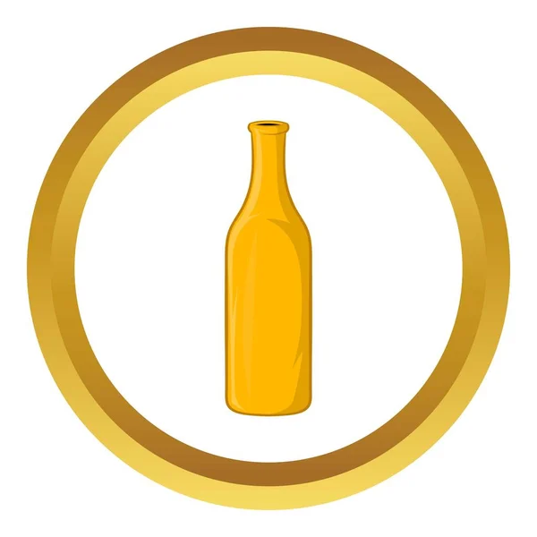 Bottle of beer vector icon — Stock Vector