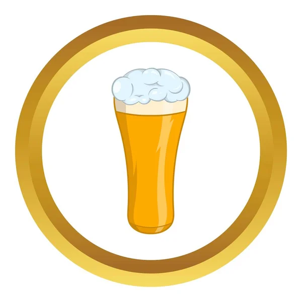 Bicchiere di icona vettoriale birra — Vettoriale Stock