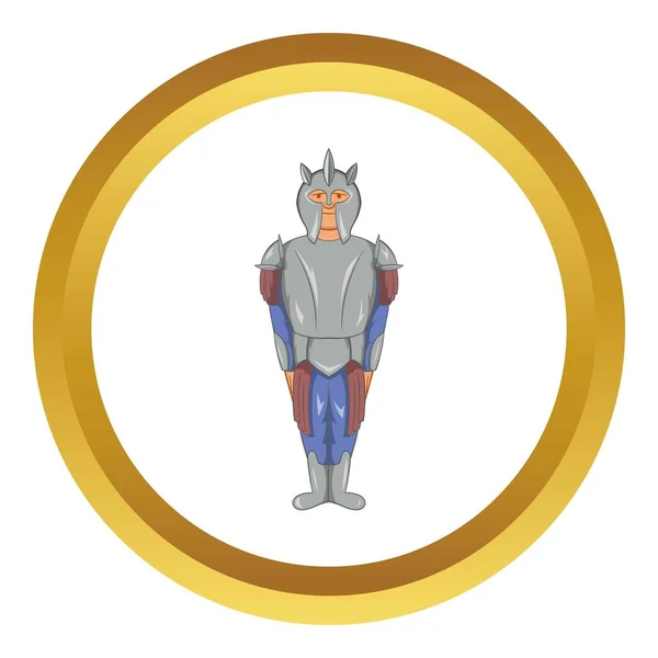 Middeleeuwse ridder vector pictogram — Stockvector
