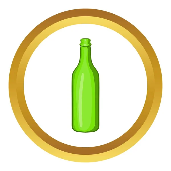 Cerveza botella vector icono — Vector de stock