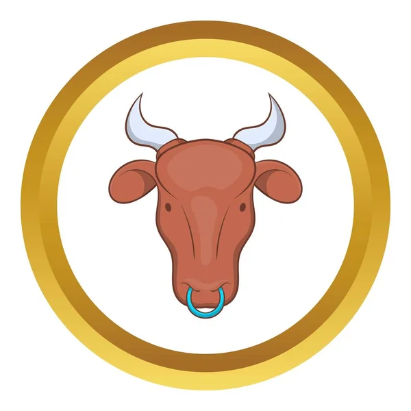 Indian cow vector icon — Stock Vector