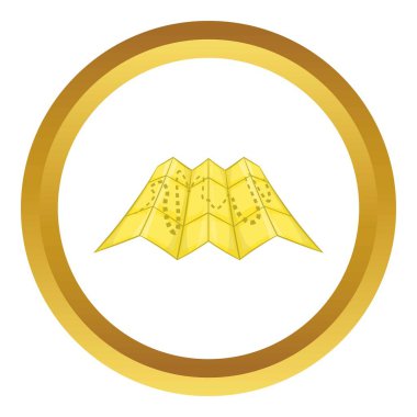 Yol haritası vektör simgesi