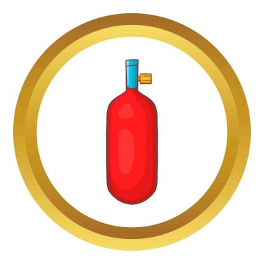 Gaz el bombası vektör simgesi