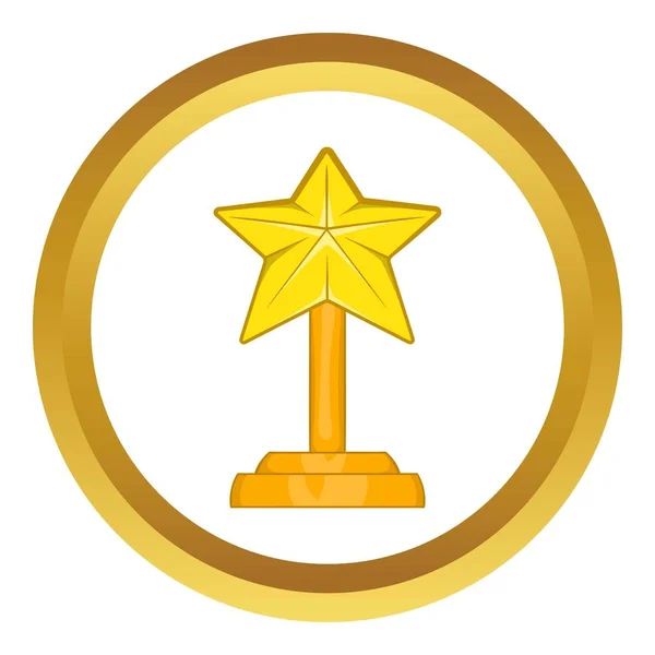 Award-ster vector-pictogram — Stockvector