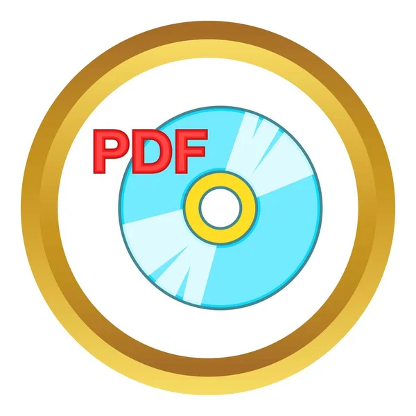 PDF kitap vektör simgesi — Stok Vektör