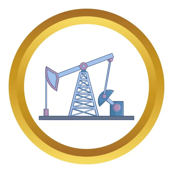 Oil rig vector icon — Stock Vector
