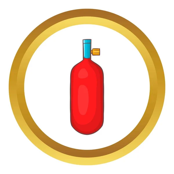 Gas hand grenade vector icon — Stock Vector