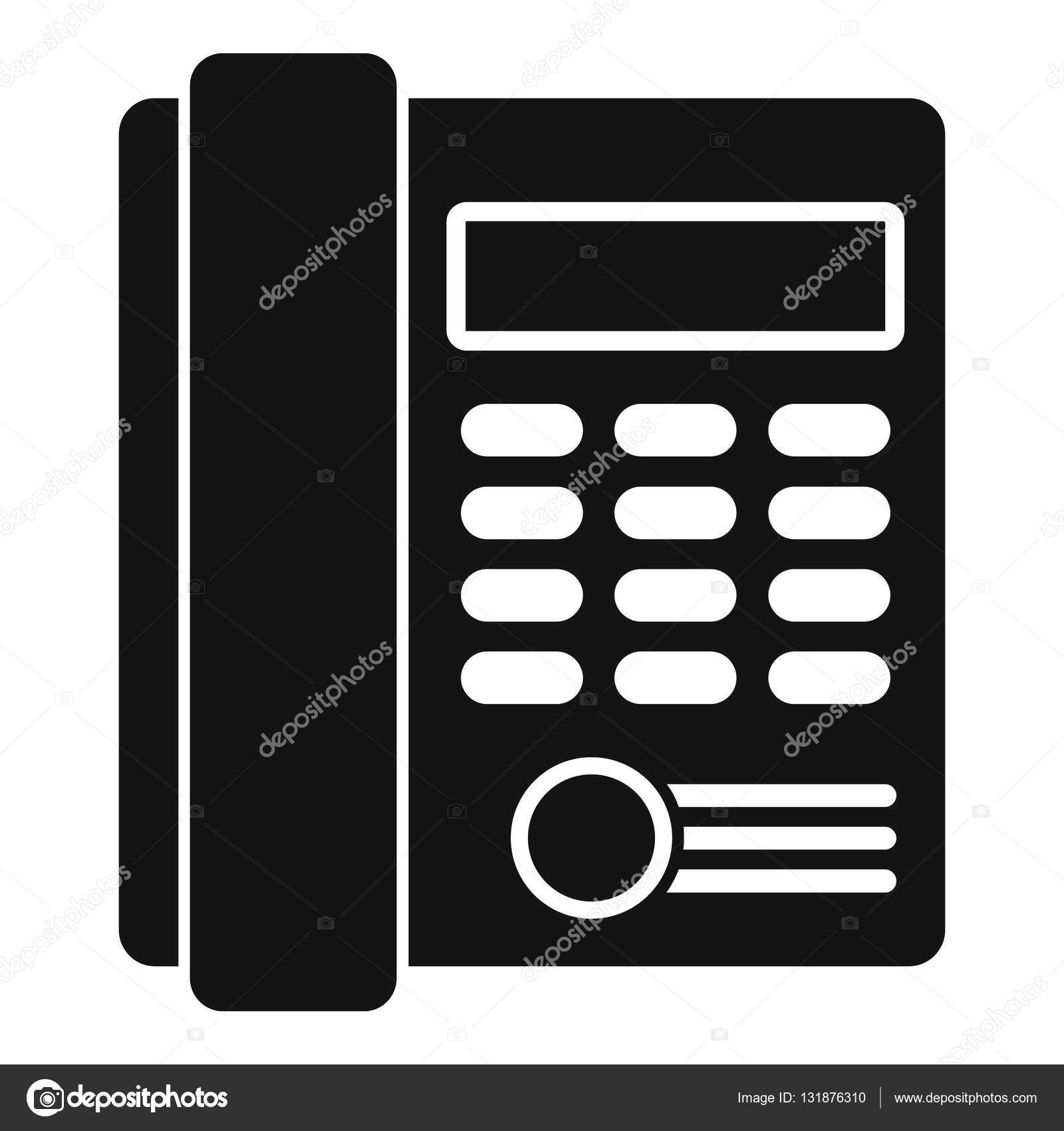 オフィス ビジネス キーパッド電話アイコン シンプルなスタイル ストックベクター C Ylivdesign