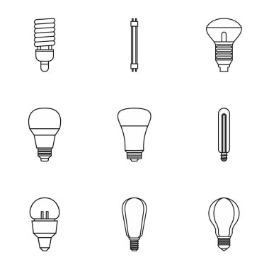 Lamba Icons set, anahat stili