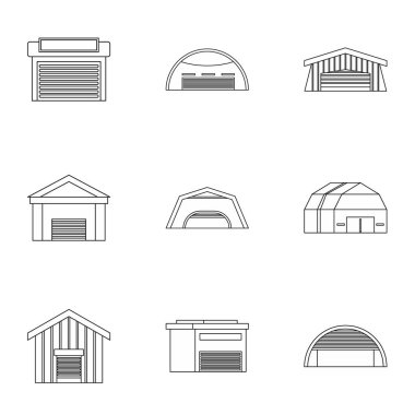 Garaj Icons set, anahat stili