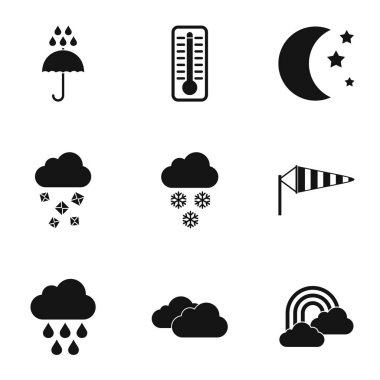 Hava Icons set, basit tarzı