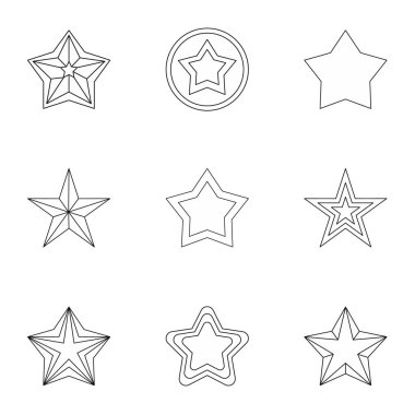 Yıldız Icons set, anahat stili