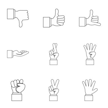 Jest Icons set, anahat stili