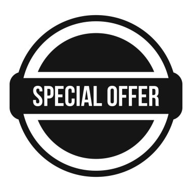 Özel Fırsat daire simgesi, basit tarzı