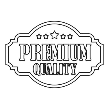 Premium Kalite etiketi ile yıldız simgesi
