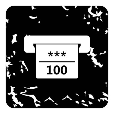 ATM makinesi simgesini, grunge tarzı