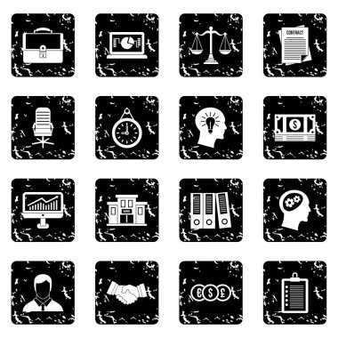 Bankacılık Icons set, basit tarzı