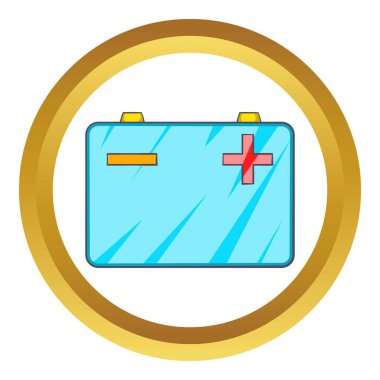 Araba akü vektör simgesi