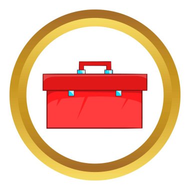 Kapalı kırmızı durumda vektör simgesi