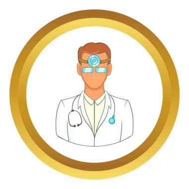 Doktor stetoskop vektör simgesi olan