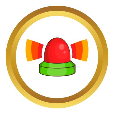 Polis flasher vektör simgesi