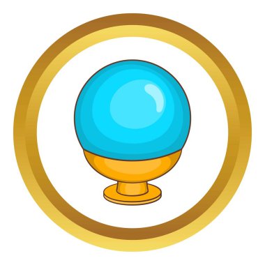 Sihirli top vektör simgesi