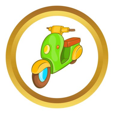 Scooter motosiklet vektör simgesi
