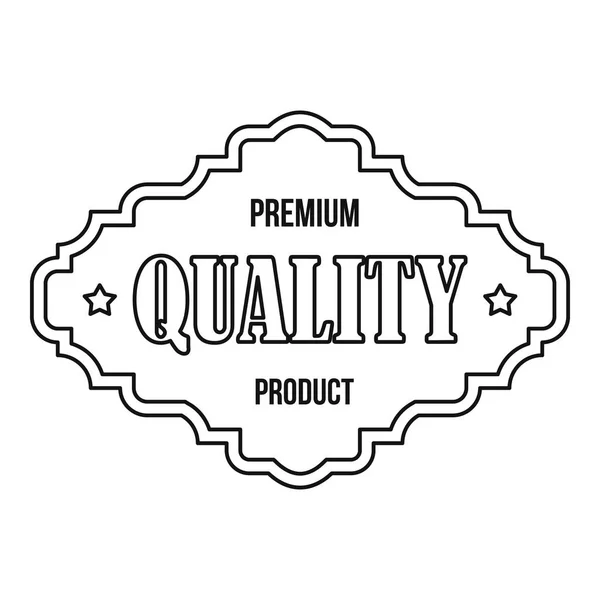 Premium kwaliteit product icoon, Kaderstijl — Stockvector