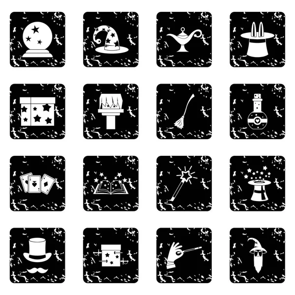 Conjunto de iconos mágicos, estilo simple — Vector de stock