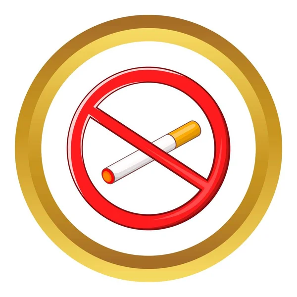 No fumar signo vector icono — Archivo Imágenes Vectoriales