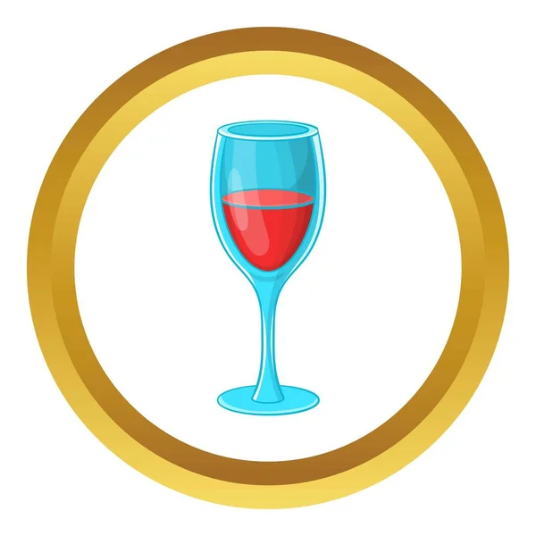 Glas voor rode wijn vector icon — Stockvector