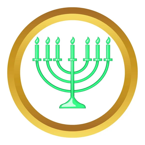 Menorah vector icon — Stock Vector