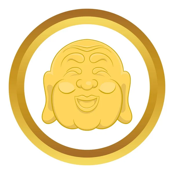 Budha-Kopf-Vektorsymbol — Stockvektor
