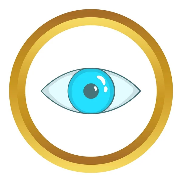 Blaues Augenvektorsymbol — Stockvektor