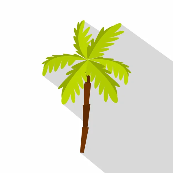Palm tree icon, flat style — Stock Vector