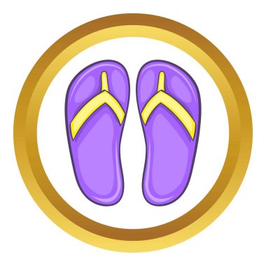 Flip flop sandalet vektör simgesi