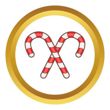 Baston şekerler için Noel vektör simgesi