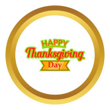 Mutlu Şükran günü vektör simgesi