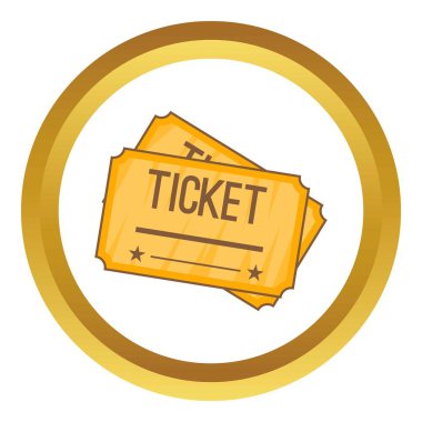 Bilet vektör simgesi