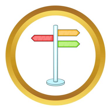 Yön işaretleri vektör simgesi