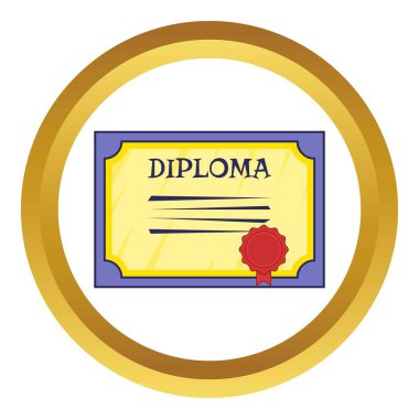 Diploma vektör simgesi
